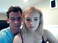 Cute real adorable teen on webcam getting kinky with her boyfriend
