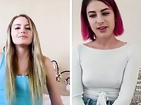 Pornstars Kristen Scott and Scarlett Sage love masturbating via webcam