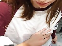 Sneaky quickie with my 18 yo busty babe in the kitchen - POV